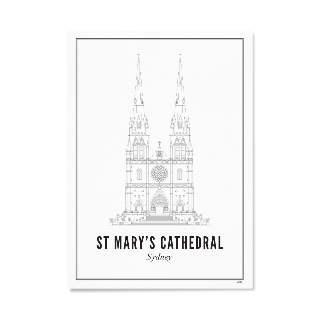 Poster of Sydney - St Mary's Cathedral | WIJCK.